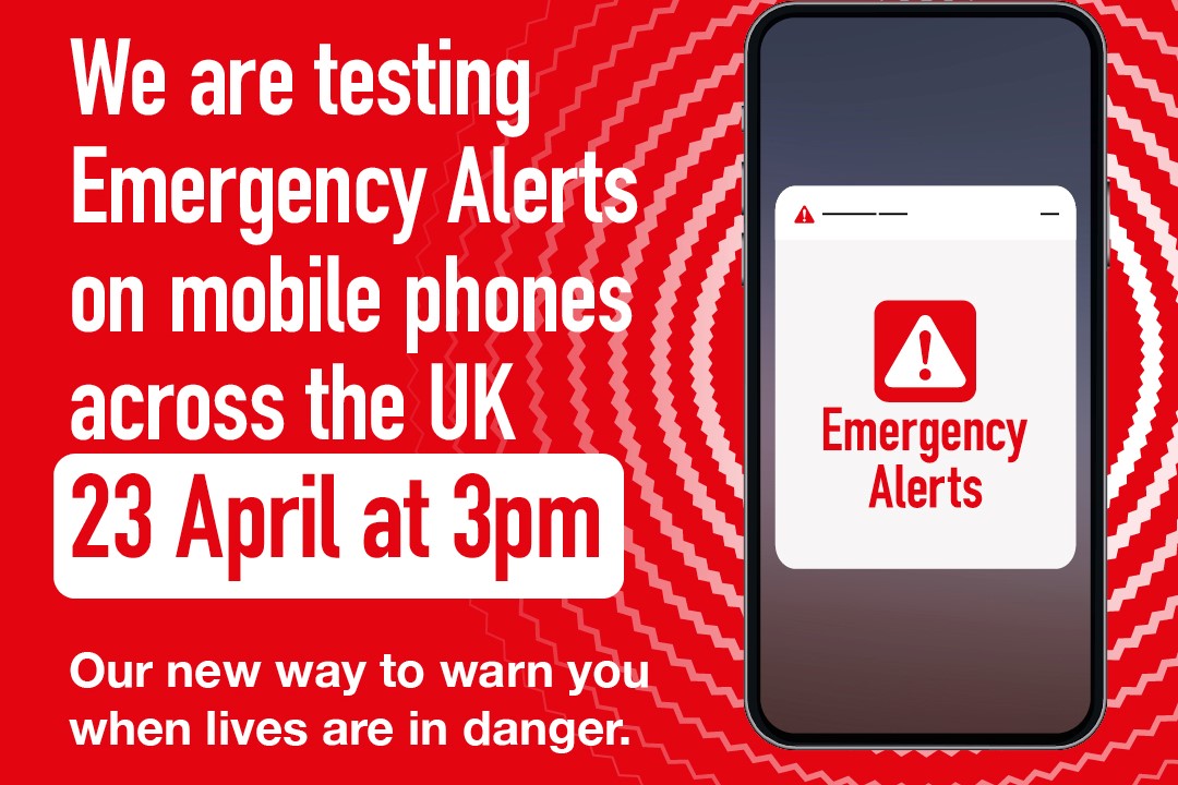 National Test Of The Uk Emergency Alerts Service On Sunday 23 April At 3pm Richard Fuller